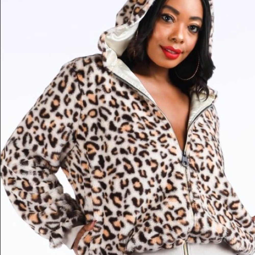 Super soft cheetah jacket
